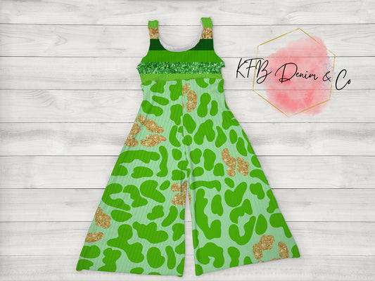 ST PATTYS DAY FLARE ROMPER